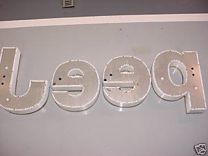Jeep Sign Rear View - As Bought
