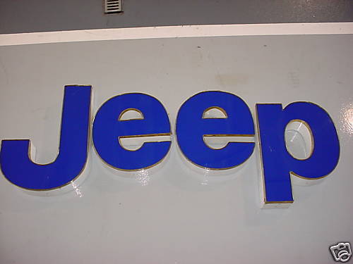 Duncan Jeep Dealership Sign - As Bought