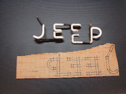 Plan for repairing JEEP neon section