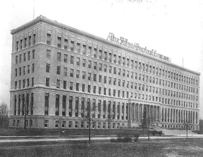 Outside Willys-Overland Administration Building