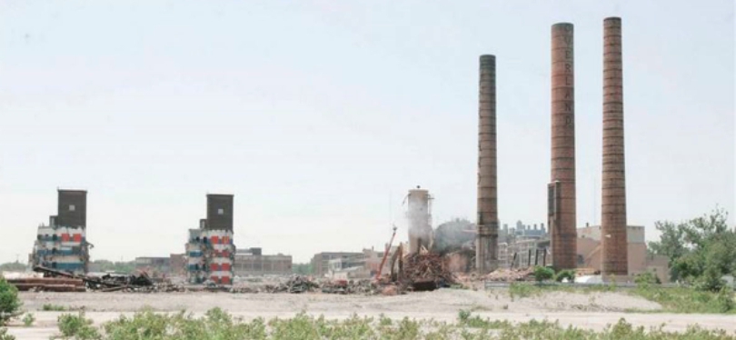 Overland Smoke Stacks - Demolition